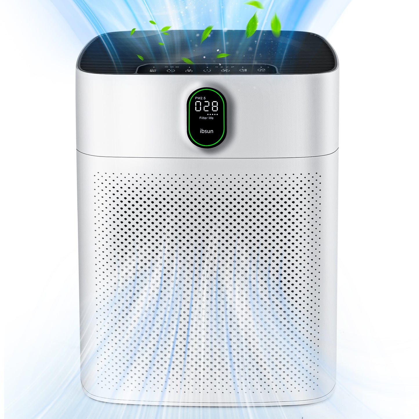 Air Purifiers for Home Large Room up to 100㎡ with PM 2.5 Display Air Quality Sensor, Remove 99.97% of Pet Hair with Double-sided Air Inlet