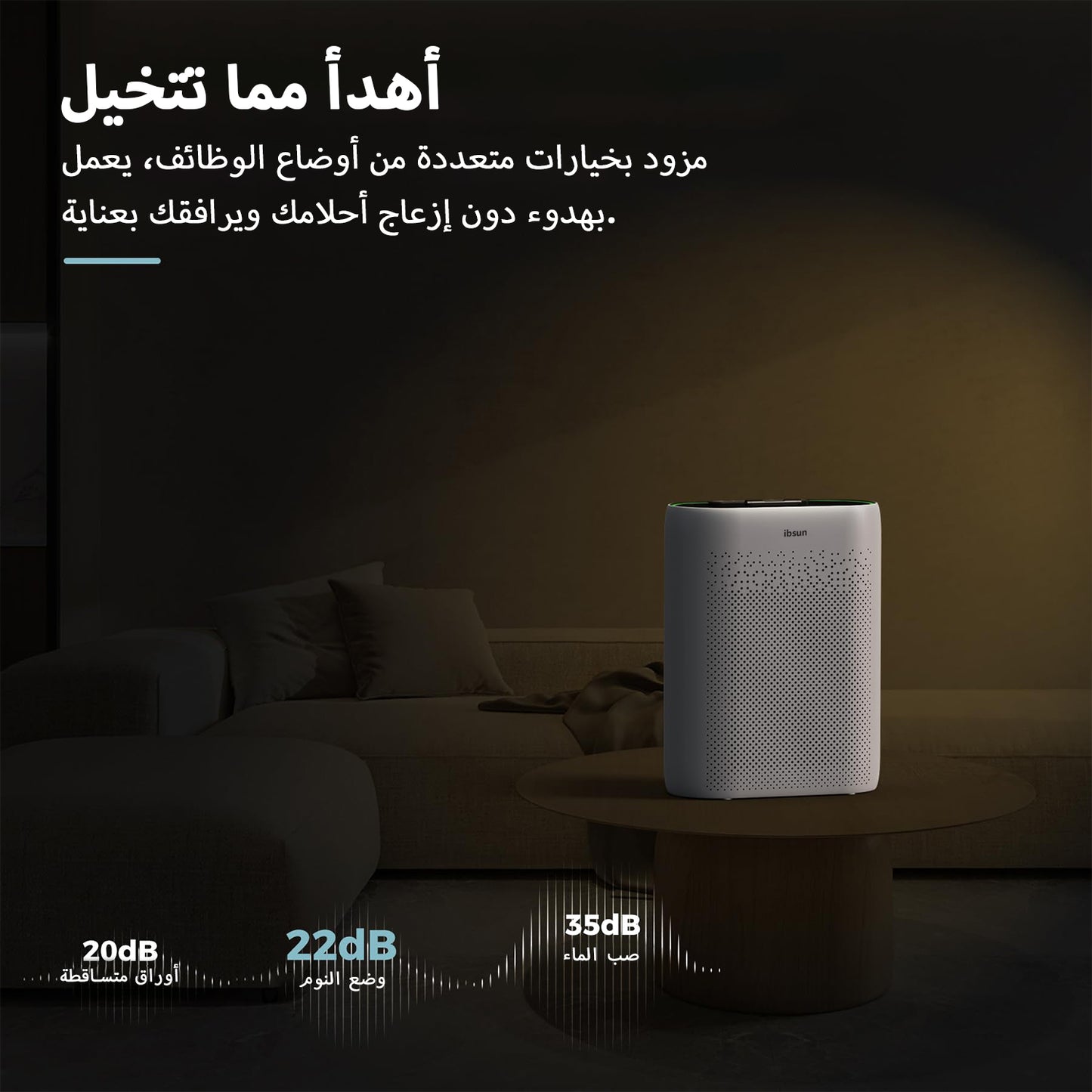 Air Purifier Large Room Up to 60 ㎡ with Air Quality Sensors, H13 True HEPA Filter Remove 99.97% for Dust Pet Dander ZY2866