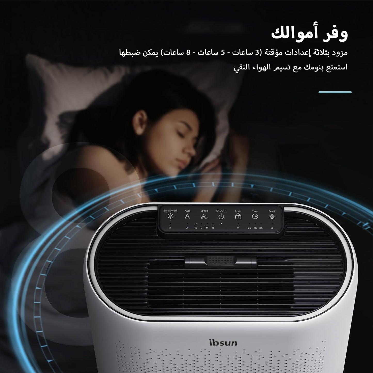 Air Purifier Large Room Up to 60 ㎡ with Air Quality Sensors, H13 True HEPA Filter Remove 99.97% for Dust Pet Dander ZY2866