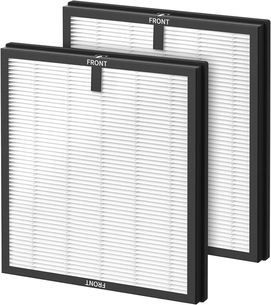 Air Filter H13 Ture HEPA Filter Suitable HY4866 Air Purifier for Dust, Pet Dander, Pollen for Bedroom and Office, Standard Version, 2 Pack