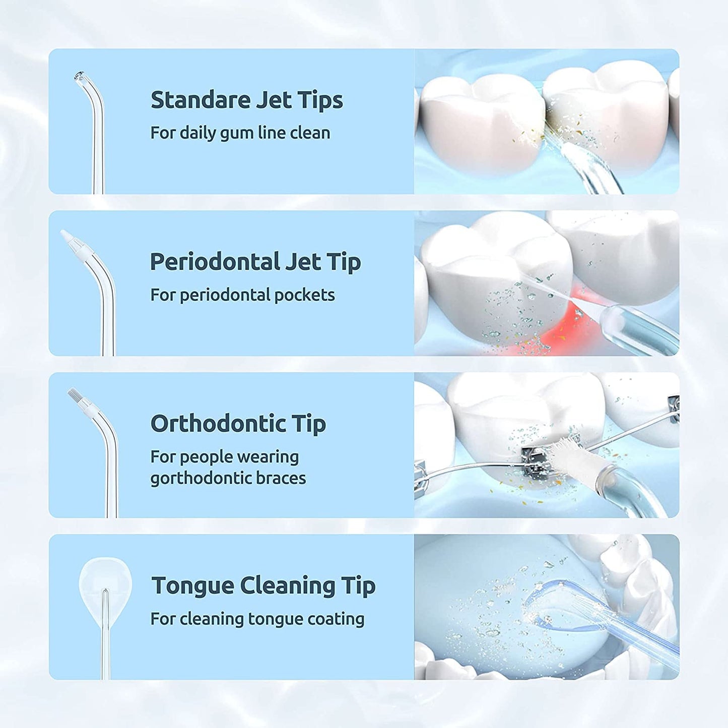 ibsun Water Flosser [Mini Cordless Portable] Oral Irrigator Water Teeth Cleaner Pick, Telescopic Water Tank, 3 Modes & IPX7 Waterproof, Home & Travel Water Flossers (white)